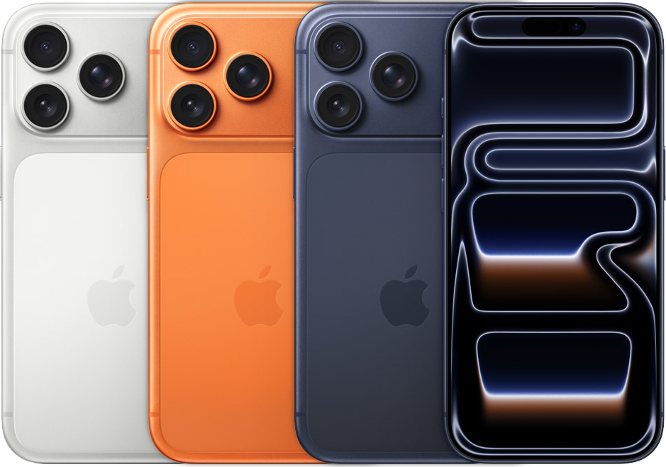 iPhone 17 Pro in several colors